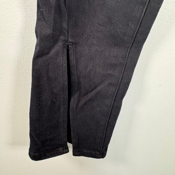 Pistola Black Colleen Split Hem Jeans High Rise Straight Leg Womens Size 26 - Picture 9 of 11